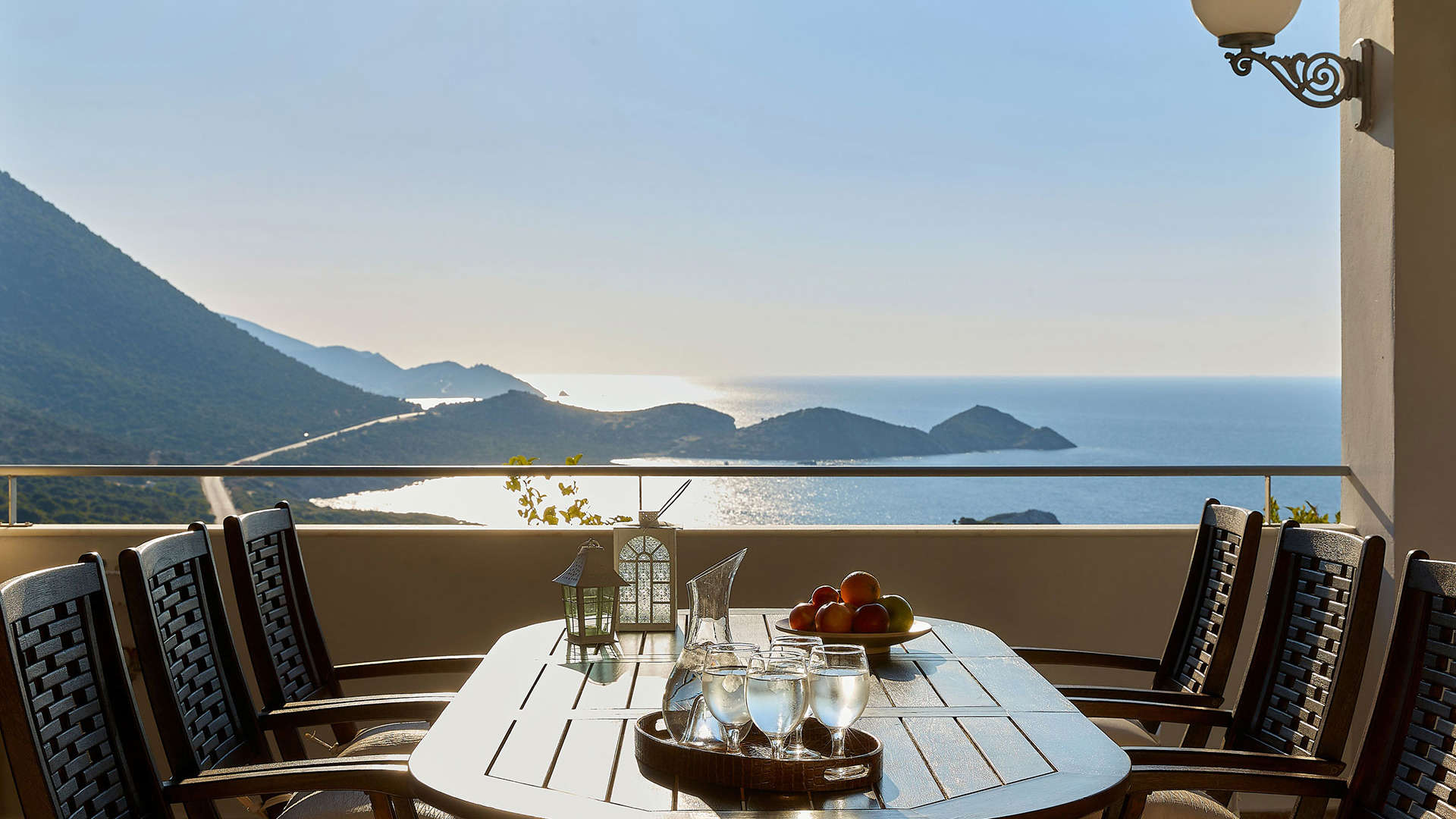 Okeanides Villas Crete Villa Kalypso balcony with sea view